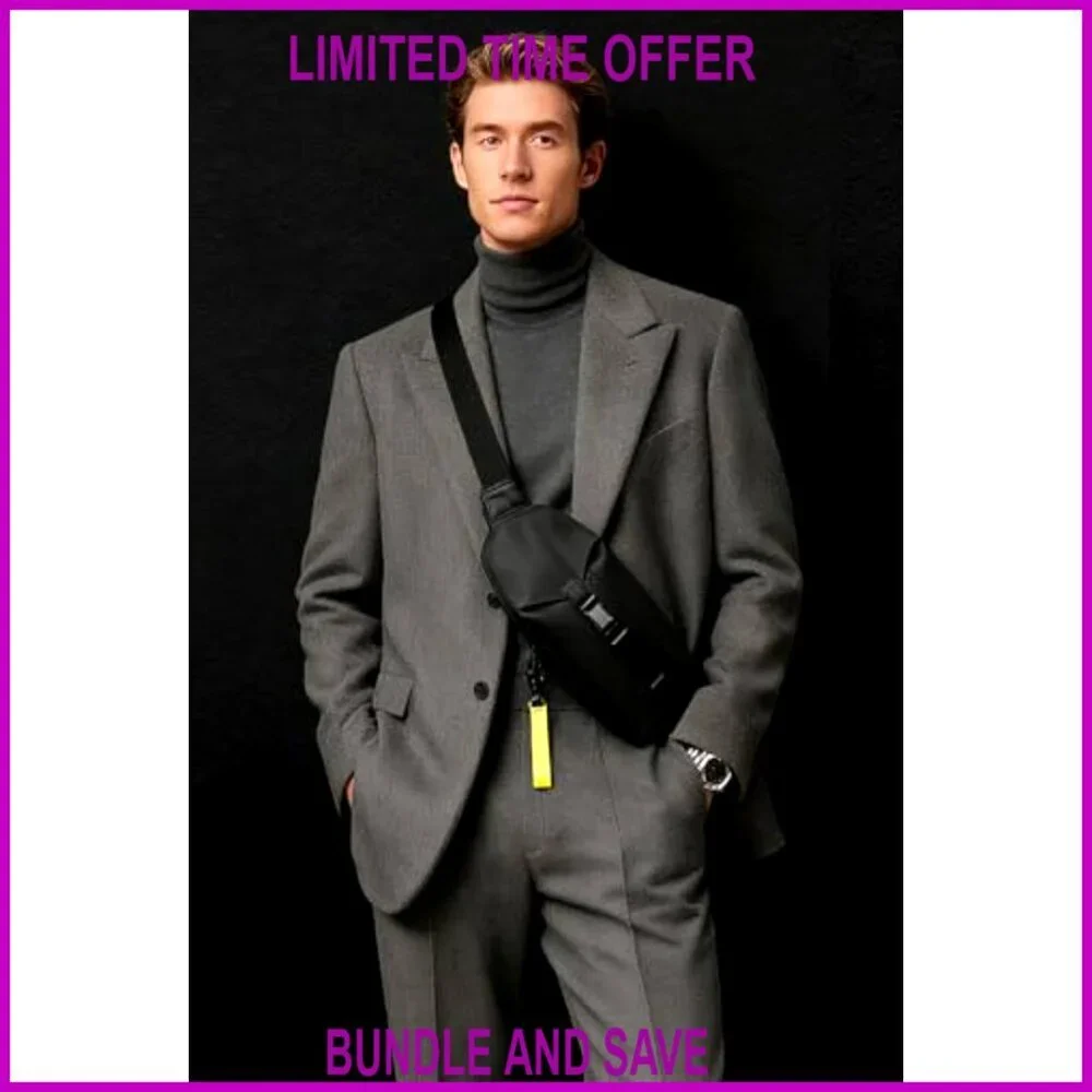 Microfiber Sling Bag with Water-Repellent Exterior for Commuting